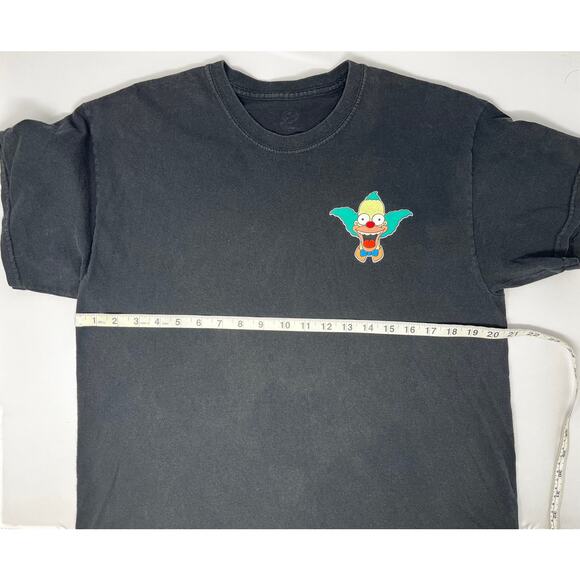 Krusty Burger Black Tshirt Label Unknown Men's Size Unknown Pre-Owned Fair - Picture 4 of 8